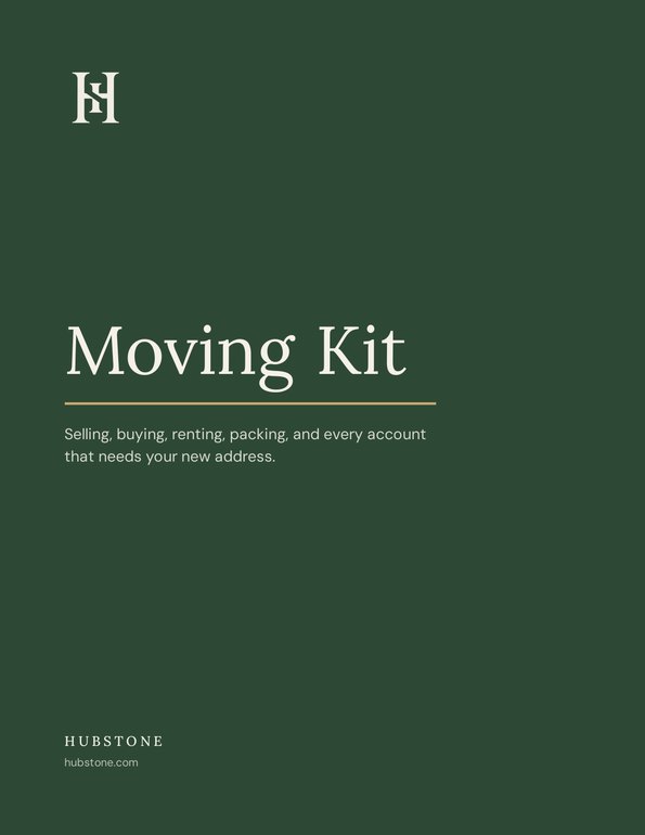 First page of the Moving Kit